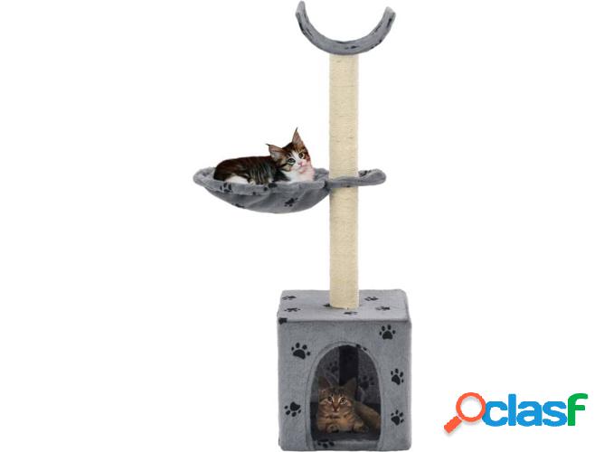 Rascador Árbol VIDAXL Postes Sisal Gris (105cm)