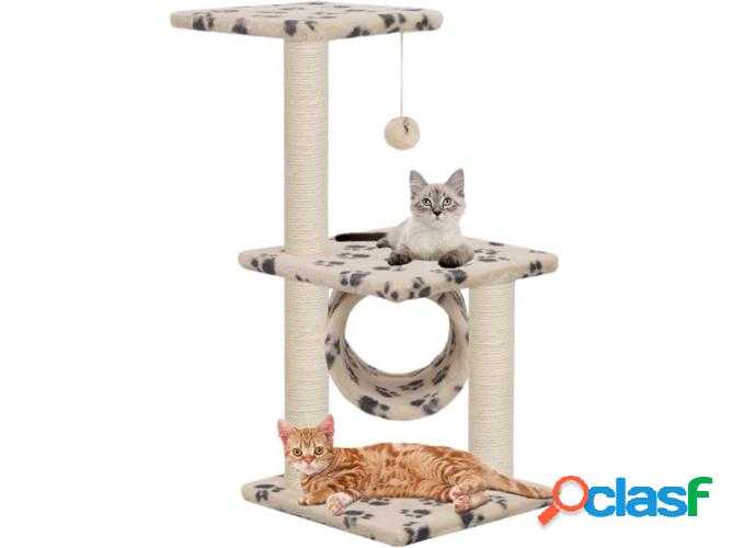 Rascador Árbol para Gatos VIDAXL c/postes sisal Beige (65