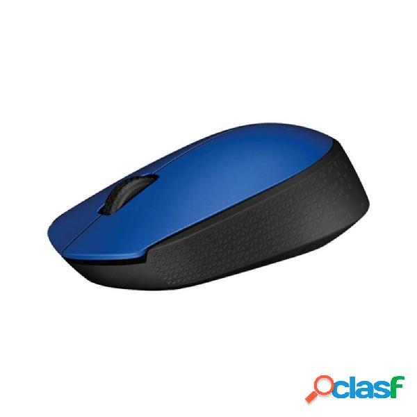 Ratón Inalámbrico Logitech M171/ Hasta 1000 DPI/ Azul