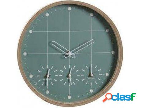 Reloj HOGAR Y MÁS Pared Analógico Madera Mdf Diseño