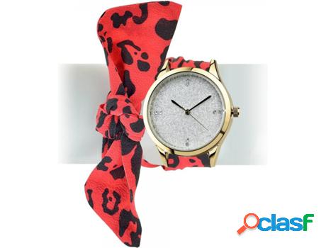 Reloj SC_CRYSTAL Alba (bañado a rodio - Rojo)