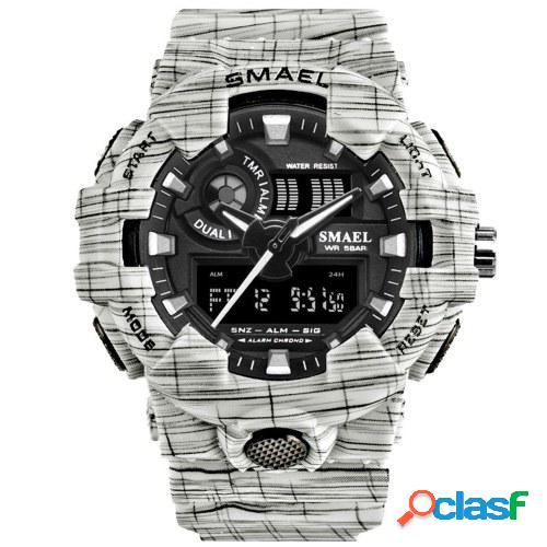 SMAEL 8001 Reloj de pulsera para hombre deportivo al aire