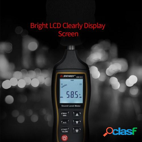 SNDWAY Medidor de ruido digital LCD de alta precisión