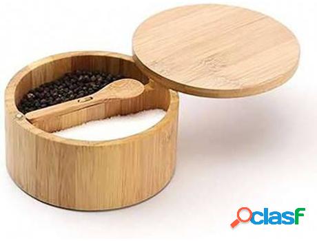 Salero HOGAR Y MÁS Y Pimentero Madera