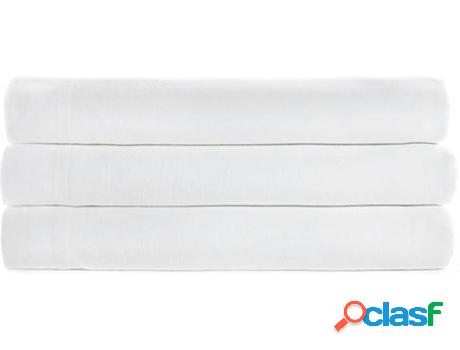 Sábana MISSUNA Algodón Orgánico Percal (Blanco - 160x200