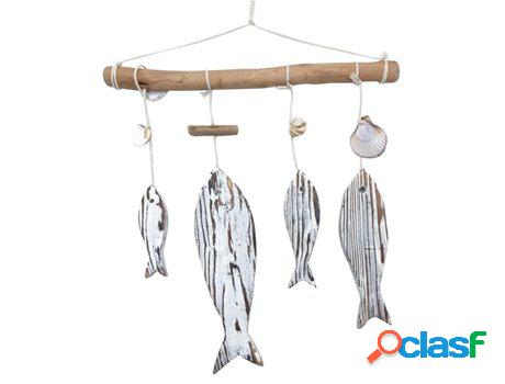 Signes Grimalt - Colgante marinero Gris de Madera | Figura