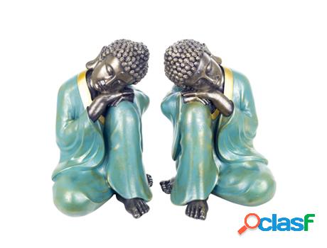 Signes Grimalt - Figura Buda 2 Unidades Azul de Resina |