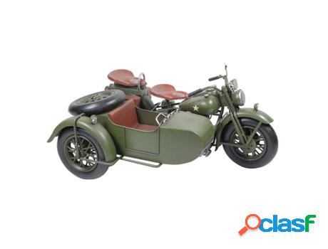 Signes Grimalt - Moto Sidecar Militar Verde de Hojalata Y