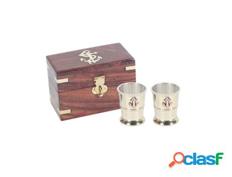 Signes Grimalt - Vasos chupito caja marinera Marrón de