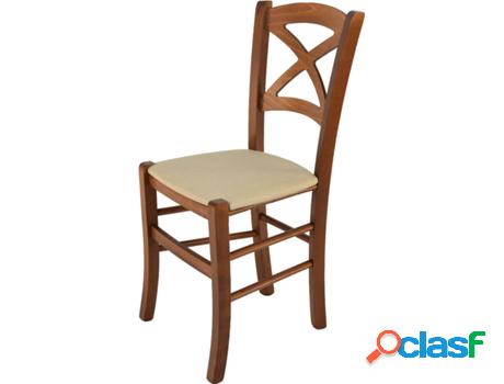 Silla T M C S Cross 332NO-110-NL021 (Marrón - 88x43x46 cm -