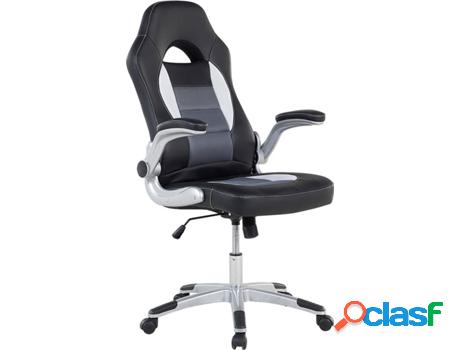 Silla de Escritorio Ejecutiva BELIANI Dean Negro (Piel