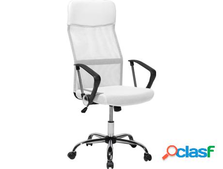 Silla de Escritorio Ejecutiva Design (Blanco - Malla)