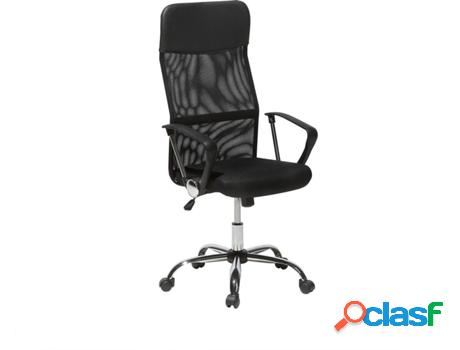 Silla de Escritorio Ejecutiva Design Negro (Poliéster)