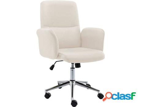 Silla de Escritorio Operativa VIDAXL 323239 Beige (Tela)