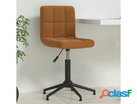 Silla de Oficina VIDAXL Giratoria Marrón (Terciopelo - 40 x