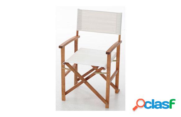 Silla de exterior director Crudo