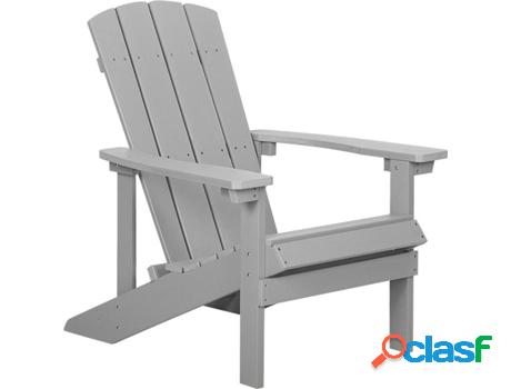Sillas de Jardín Adirondack (Gris - Madera de plástico