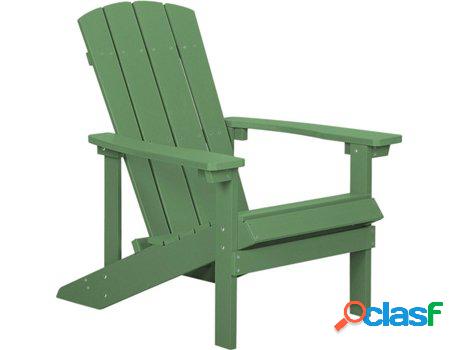 Sillas de Jardín Adirondack (Verde - Madera de plástico