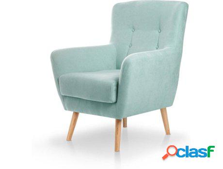 Sillón Nórdico SUEÑOSZZZ Izan (Verde Agua - Madera y