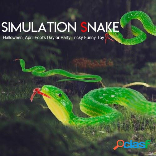 Simulación Serpiente de goma negra Serpiente falsa