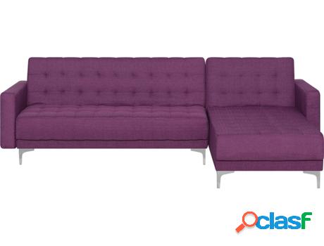 Sofá Rinconera Aberdeen (Morado - Poliéster -168x267x87