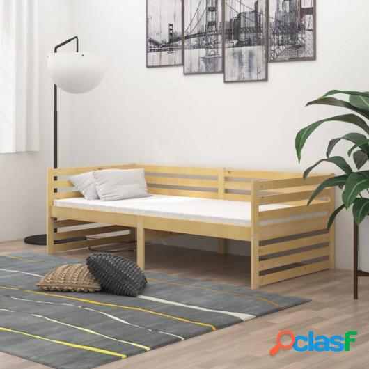 Sofá cama de madera maciza de pino 90x200 cm
