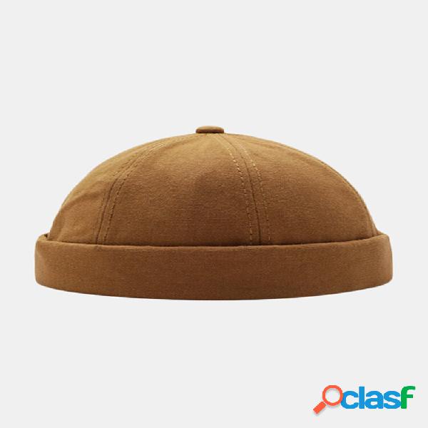 Sombreros sin ala unisex de color sólido Cráneo Gorras