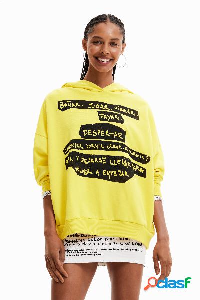Sudadera oversize estampado leopardo