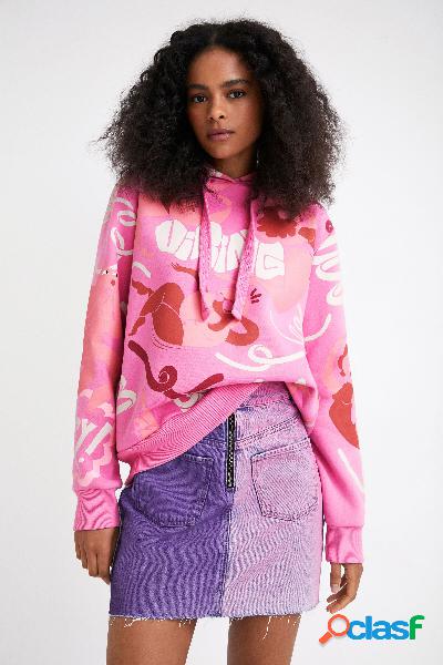 Sudadera oversize multicolor