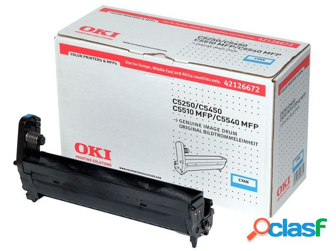 Tambor OKI 42126672 17000 Pág Cian para C5150n, 5250dn,