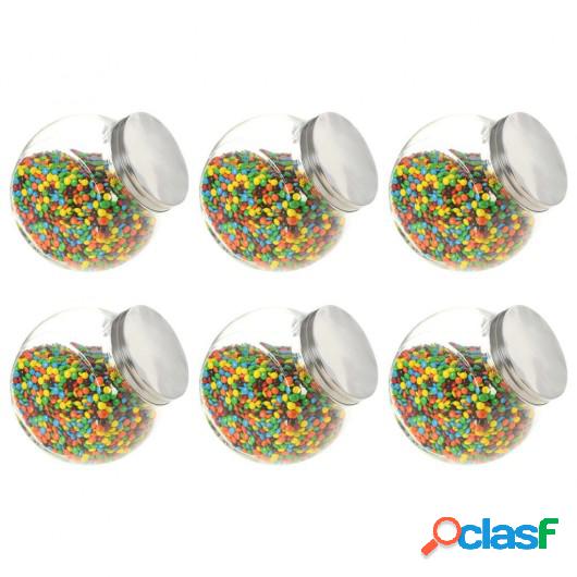 Tarros de caramelos 6 unidades 3000 ml 19,5x13,5x19,5 cm