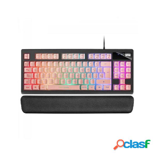 Teclado Gaming Mars Gaming MKAXPES/ Rosa