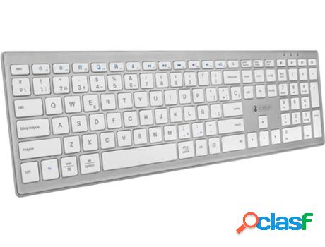 Teclado SUBBLIM SUBKB-2PUE200 Plateado (Inalámbrico -