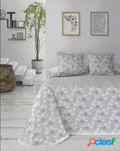 Tejidos J.V.R. Colcha Bouti Estampada Modelo Darling - Gris