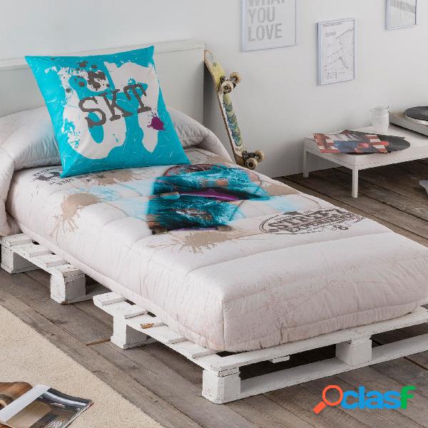 Tejidos JVR Edredon Ajustable Estampado Modelo Street - Cama