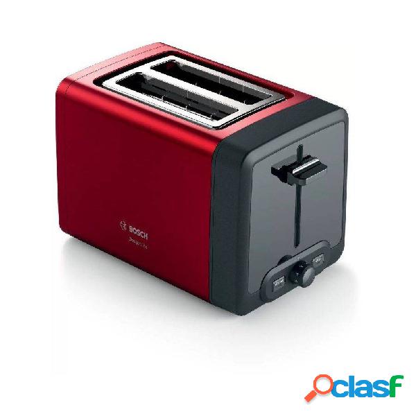 Tostador Bosch DesignLine TAT4P424/ 970W/ Rojo