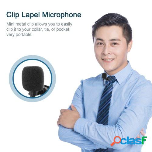 UHF Lavalier Lapel Micrófono inalámbrico Grabación