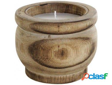 Vela HOGAR Y MÁS Trunk Cera Natur Gr (cera y madera)