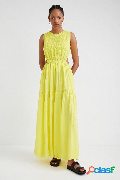 Vestido cut-out amarillo