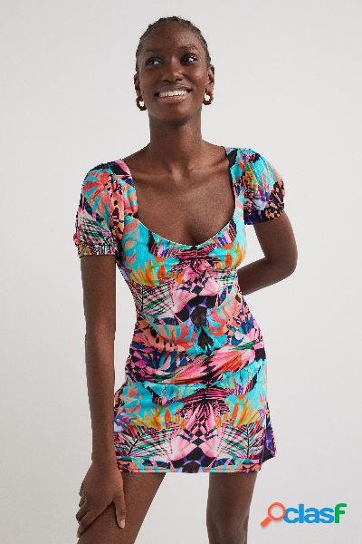Vestido estampado arty