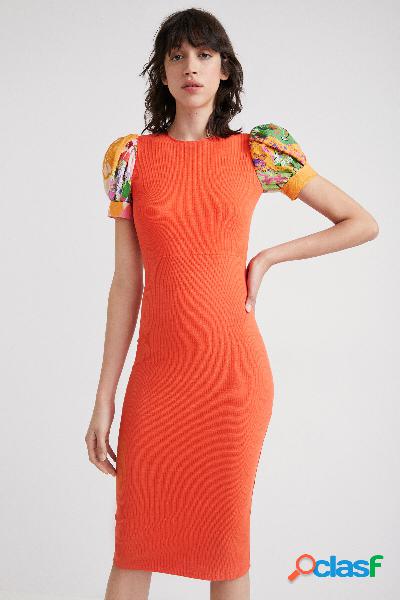 Vestido midi escote espalda