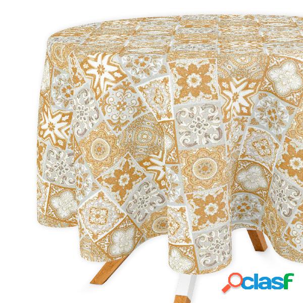 Vipalia Mantel Redondo Resinado Antimanchas Mosaic -