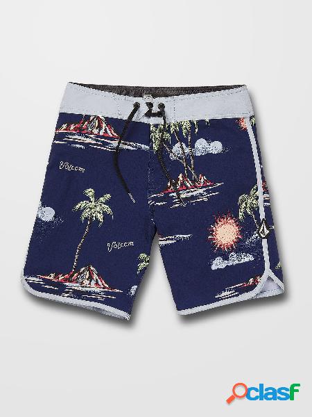 Volcom Boardshort Isle Hoppa Scallop - NIAGARA - (NIÑOS)