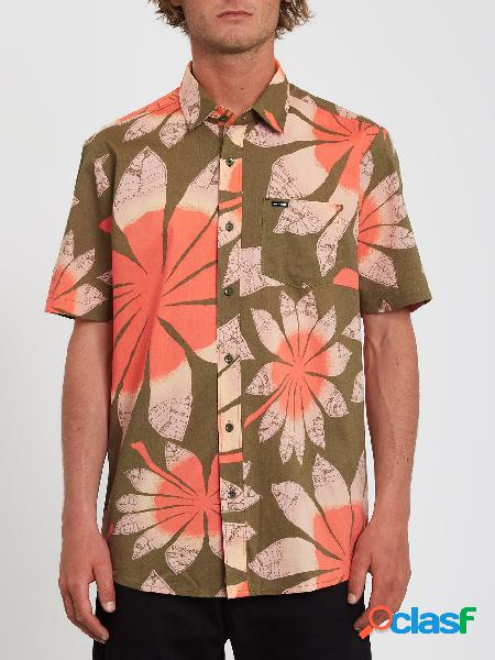 Volcom Camisa Bloomin - Martini Olive