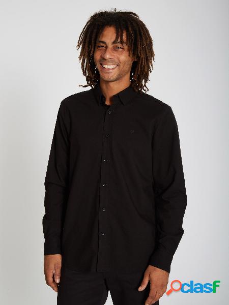 Volcom Camisa Oxford Stretch - NEW BLACK