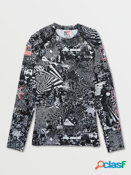 Volcom Polera primera capa USST - BLACK WHITE
