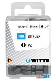 WITTE 428046 - 25 Puntas en cajita de plástico largo 25 mm