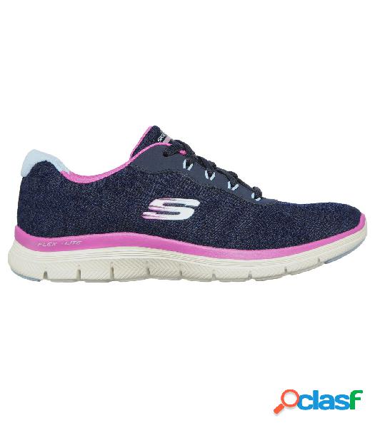 Zapatillas Skechers Flex Appeal 4.0 Fresh Move Mujer Navy 39