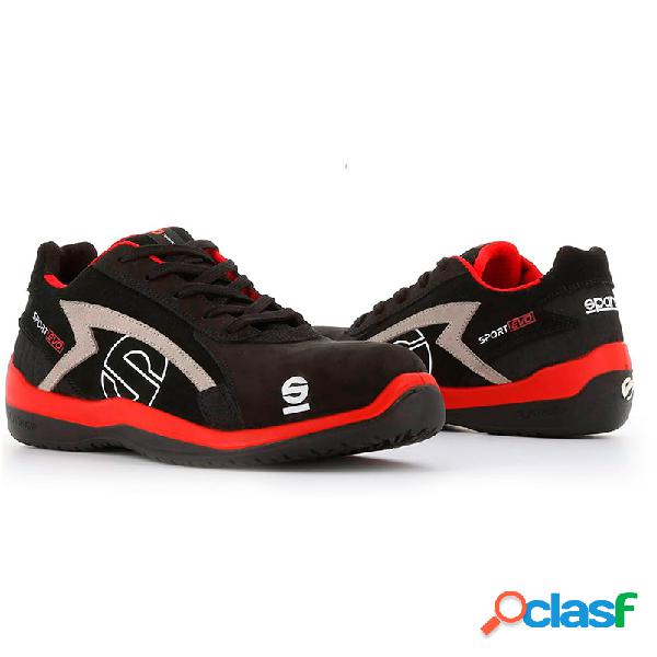 Zapato seguridad sparco sport evo s3 rojo y negro talla 47