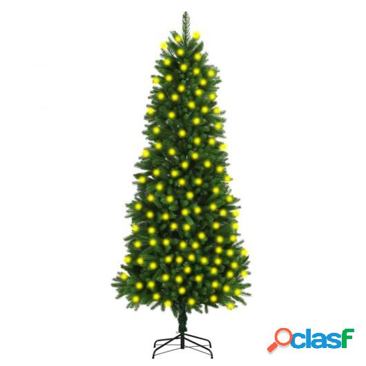Árbol de Navidad artificial con LED 240 cm verde
